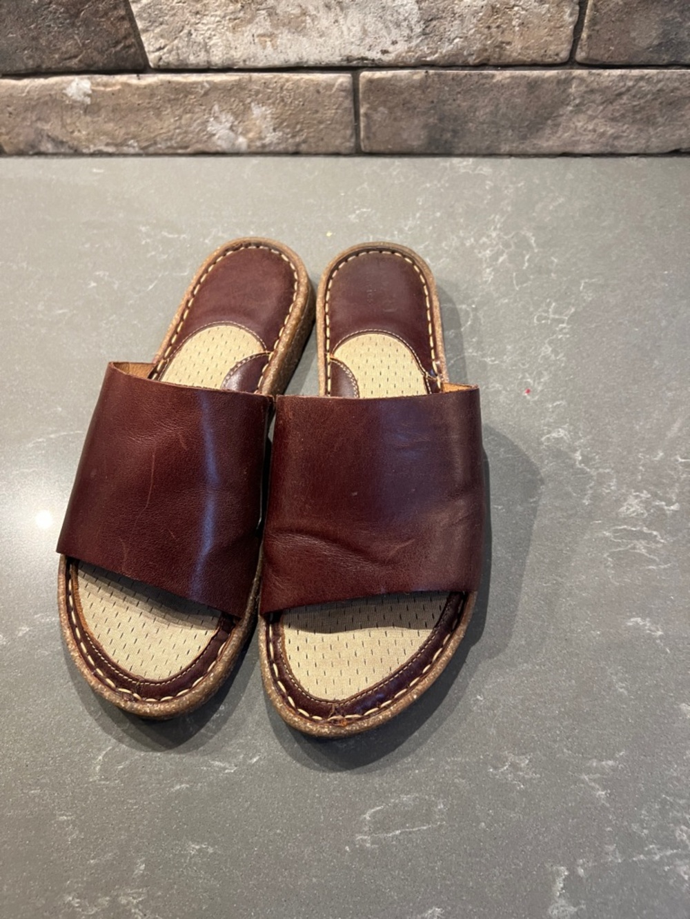 Born Playa Leather Slide Sandals - Picture 5 of 5